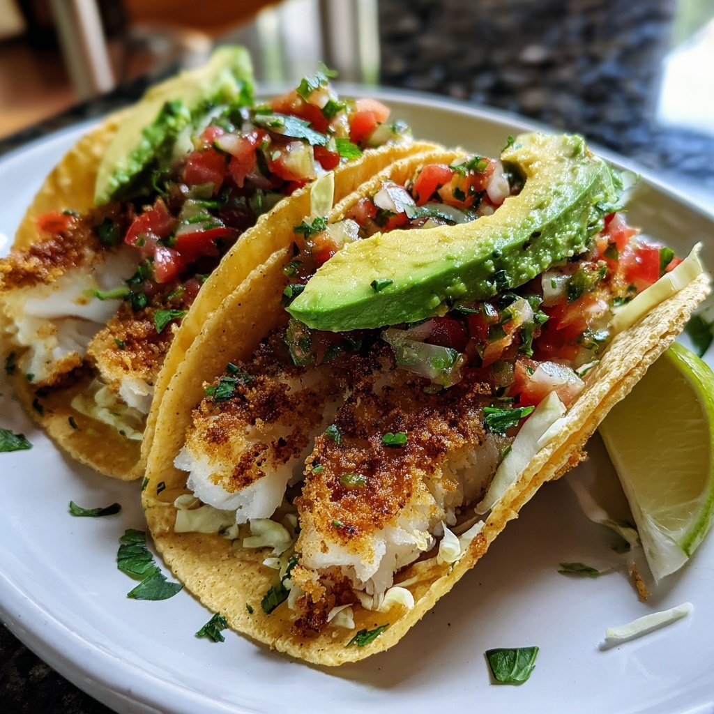 Knusperfisch Taco Schüsseln Avocado