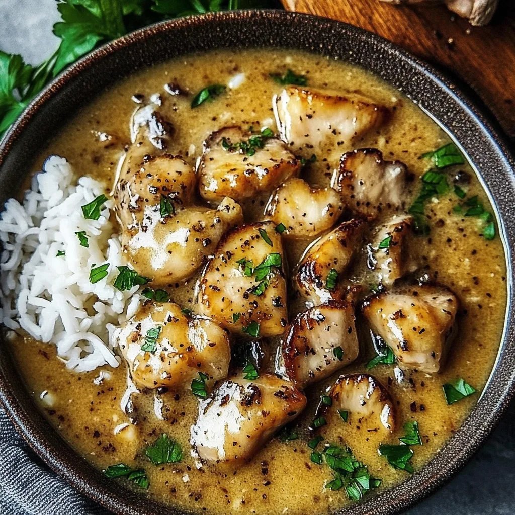 Schnelles Honig Senf Hähnchen mit Reis