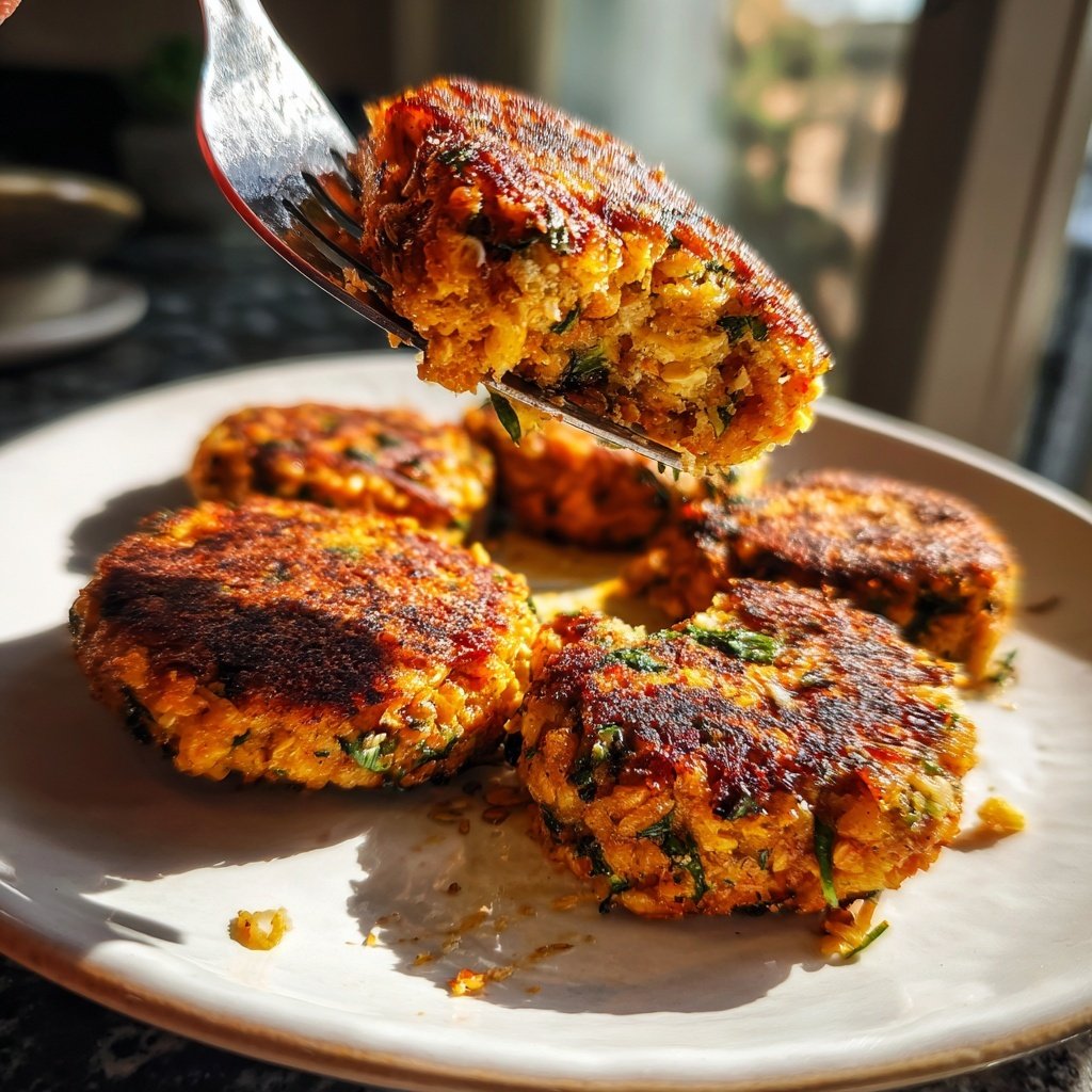 Gebackene Lachsbratlinge mit Haferflocken