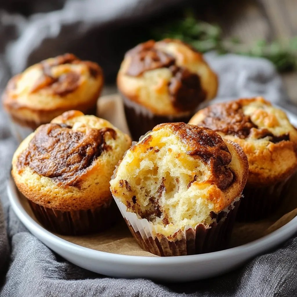 Marmormuffins mit Joghurt