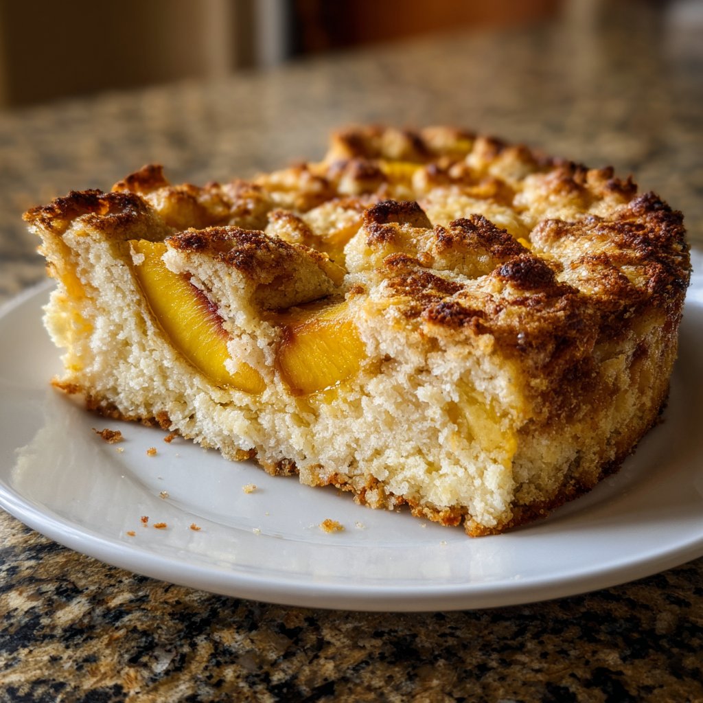 Safran Kuchen weiße Pfirsich Zimt