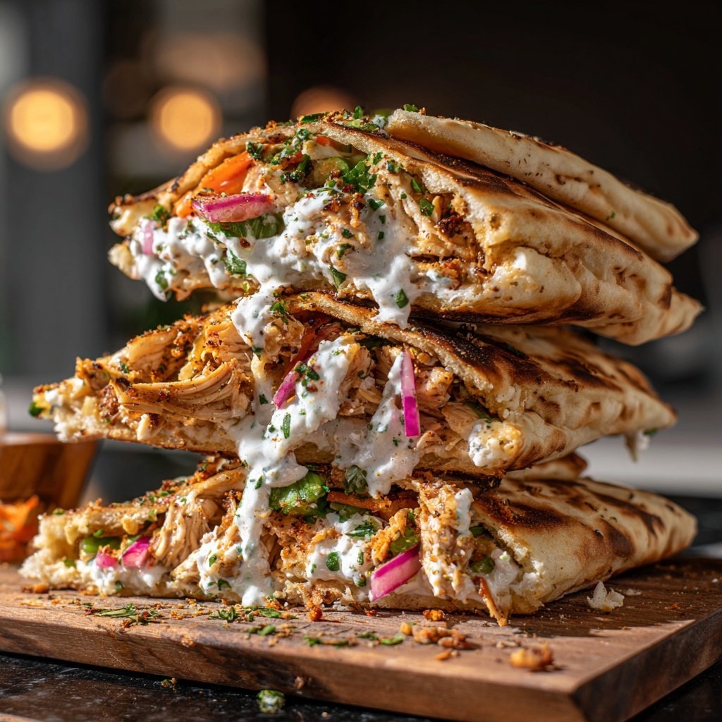 Griechische Joghurt Huhn Gyros