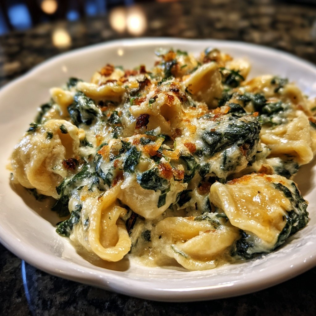 Spinat-Käsespätzle mit Knoblauchbutter