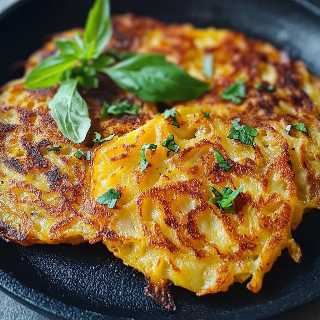 Schweizer Rösti aus rohen Kartoffeln