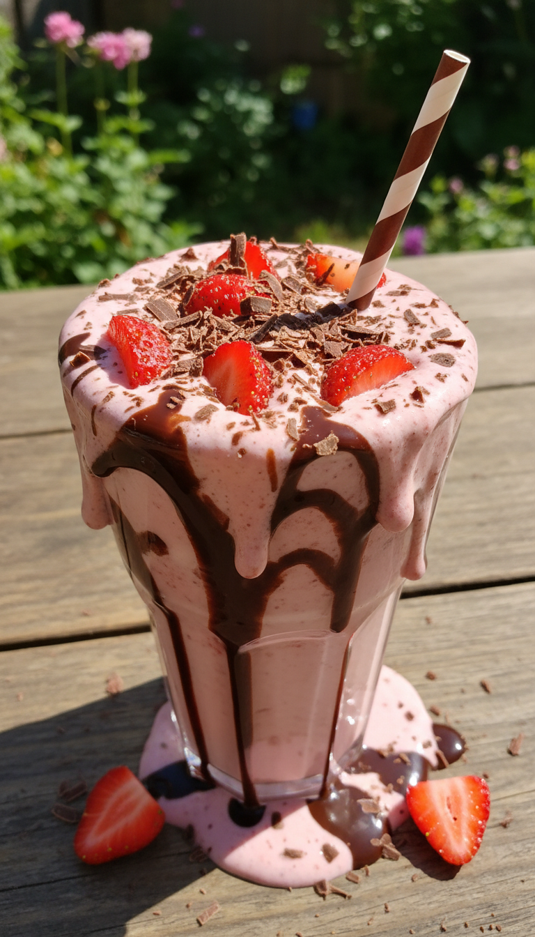 Erdbeer Schoko Milkshake Genuss​