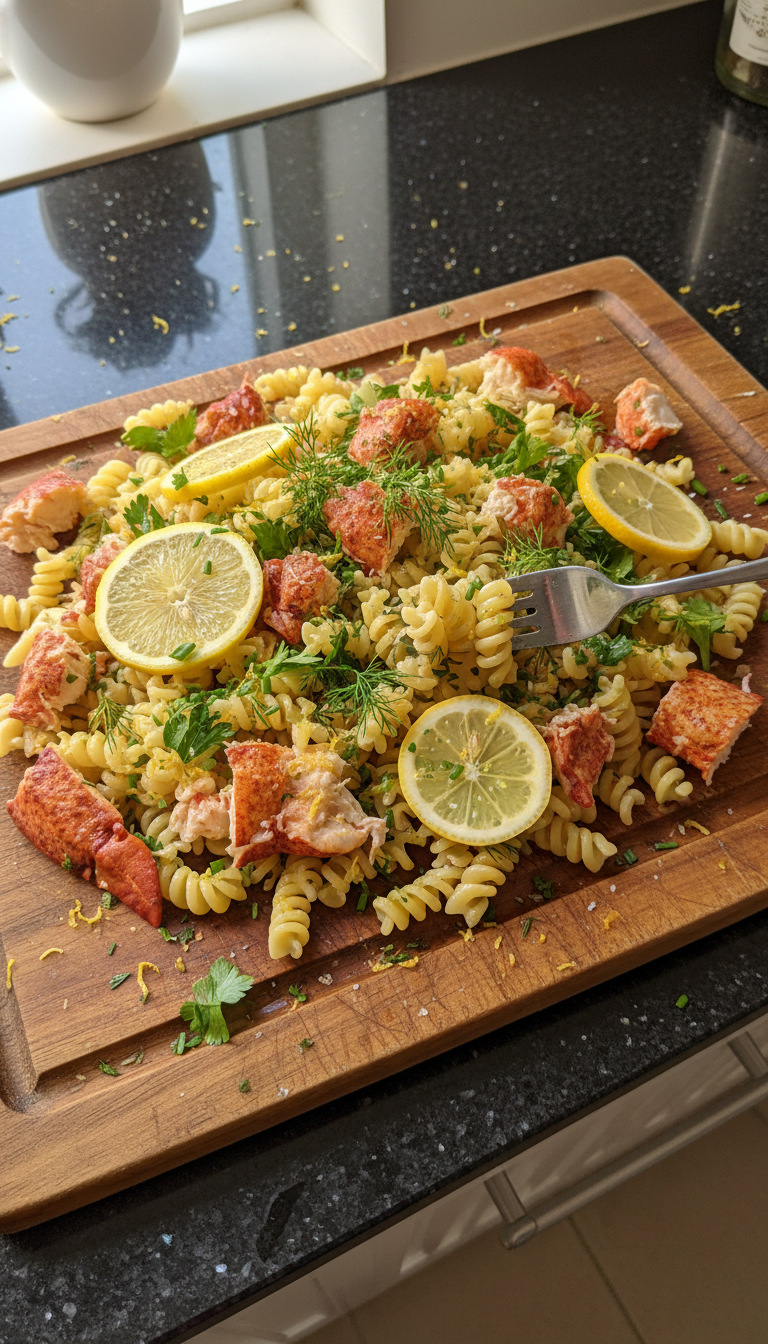 Dekonstruierter Hummer Pasta Salat​