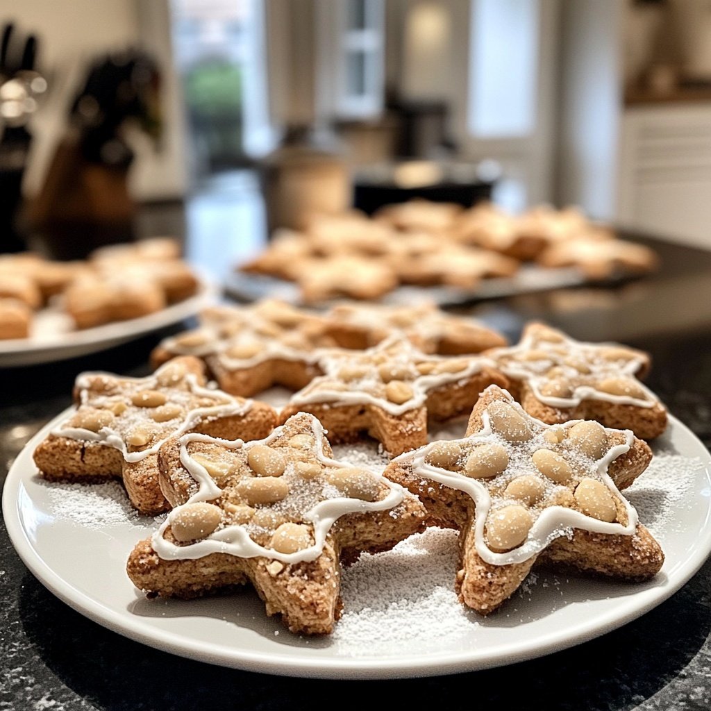 Zimtsterne mit Mandeln