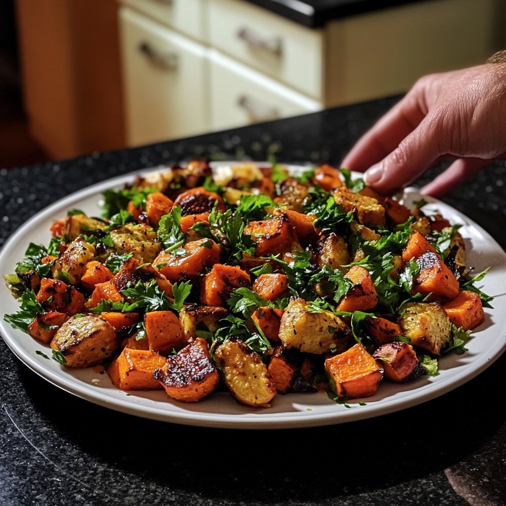Winterlicher Gesund-&-Leicht-Quinoasalat mit Ofengemüse