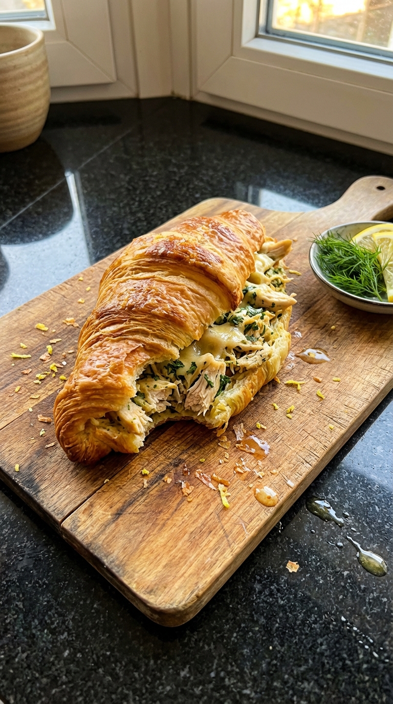 Zitronen Hähnchen Croissant Wrap​