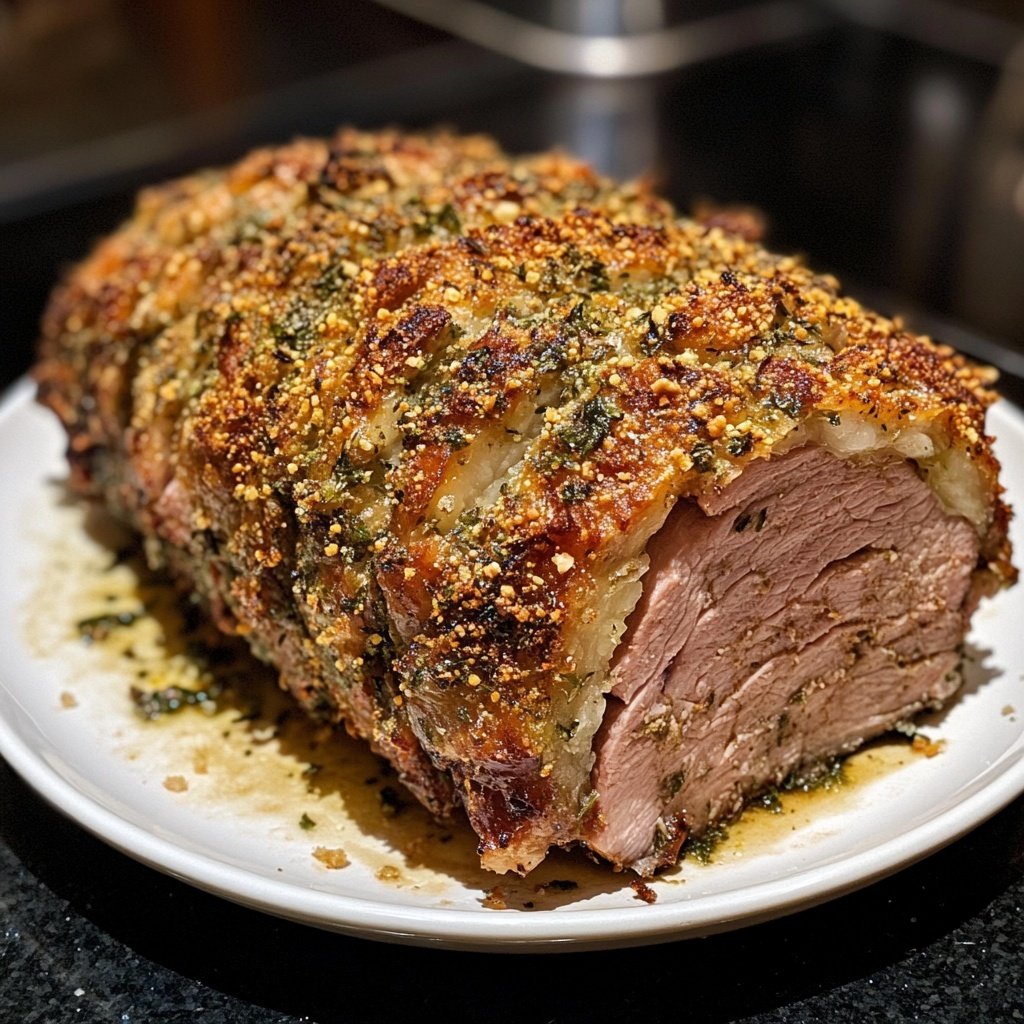 Lammbraten mit Kräuterkruste