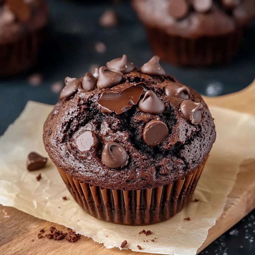 Ultimate Double Chocolate Chip Muffins