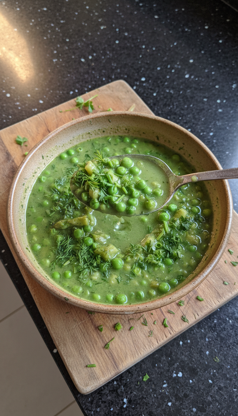 Gemischte Grüne Frühlings Suppe