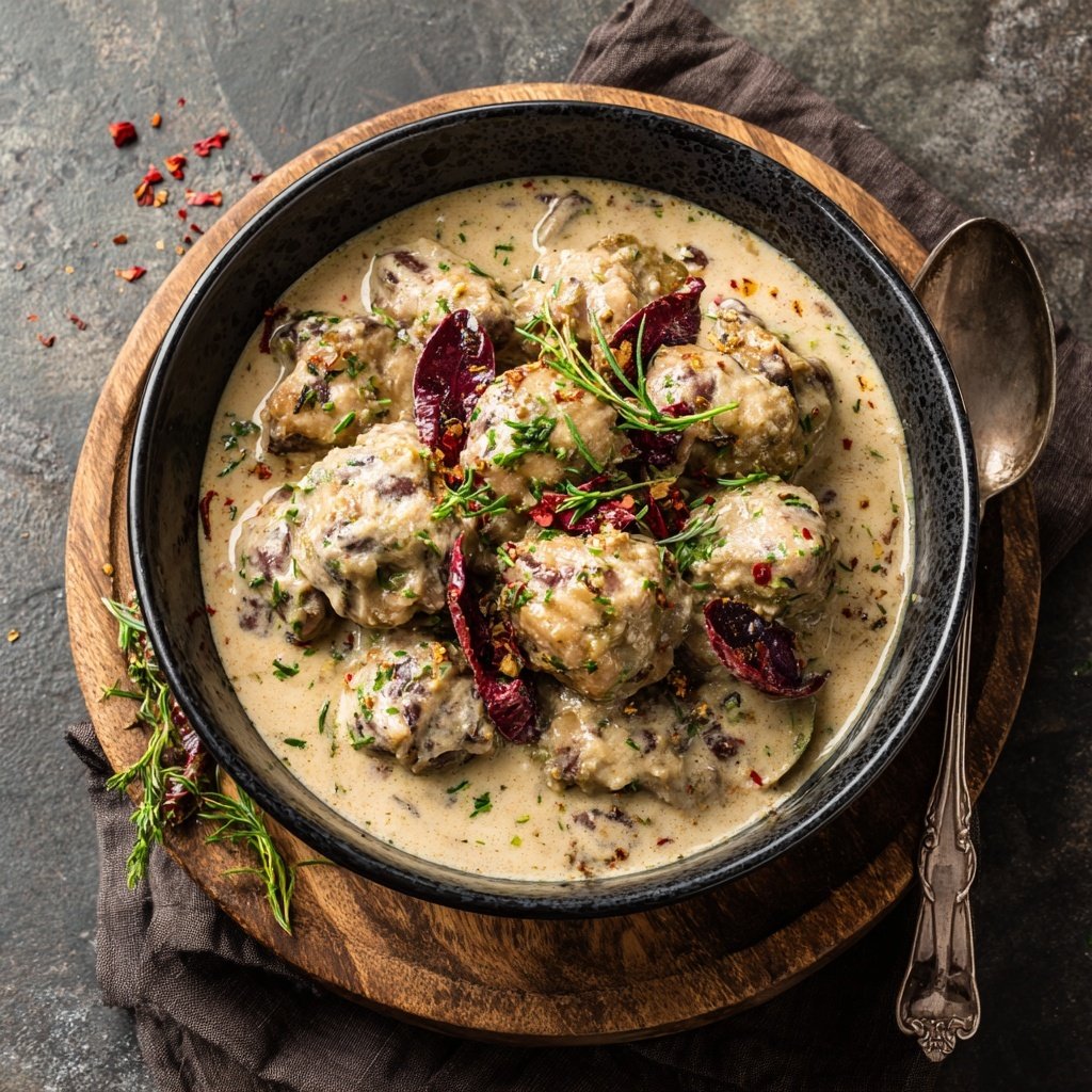 Cremige südliche schwarzäugige Bohnen