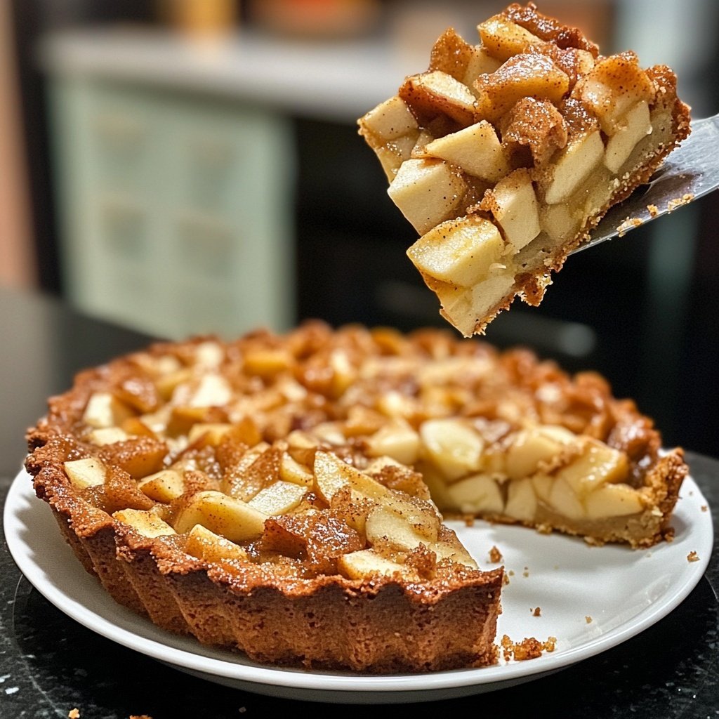 Saisonal-Festlicher Bratapfelkuchen mit Marzipan