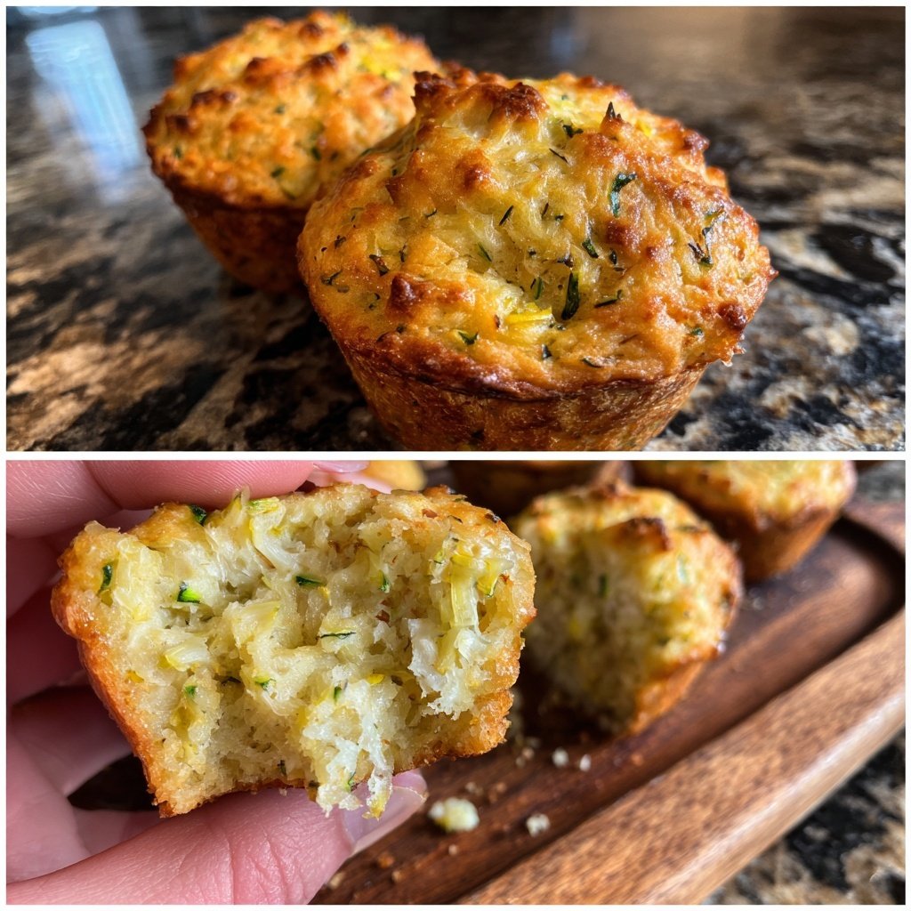 Käse Zucchini Maisbrot Muffins