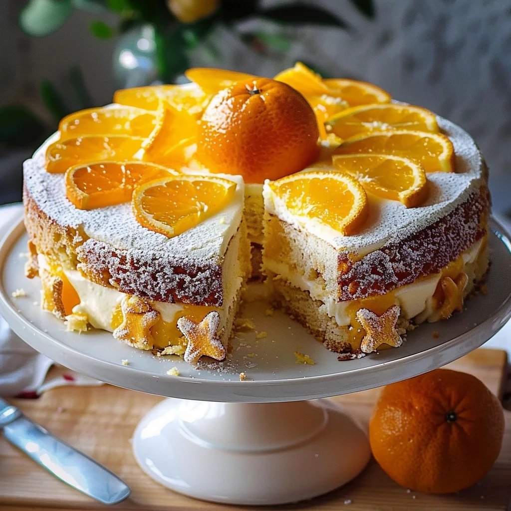 Spekulatius - Käsesahnetorte mit Orange