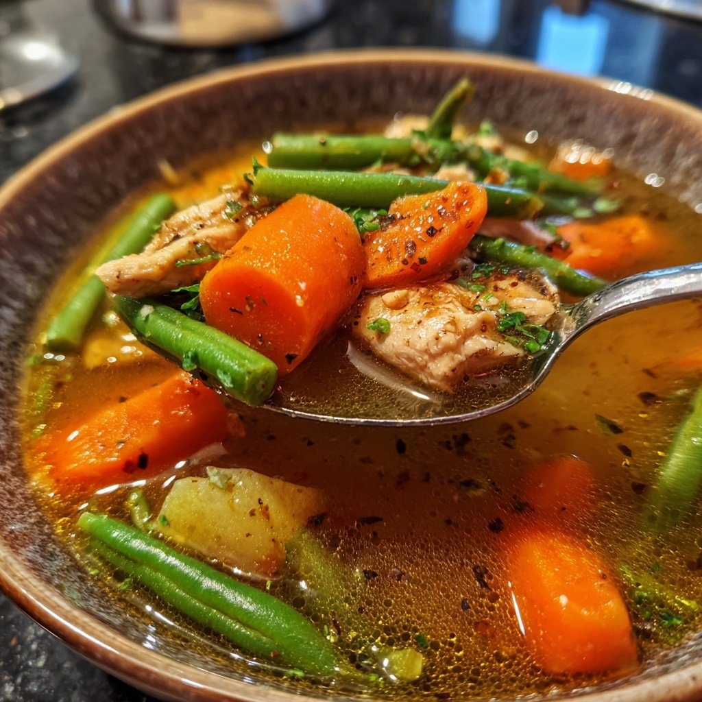 Eintopf Ingwer Hähnchen mit Gemüse